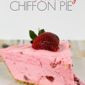 Strawberry Chiffon Pie Dessert No Bake Recipes - It Is a Keeper