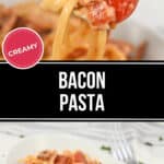 Two views of the finished dish.