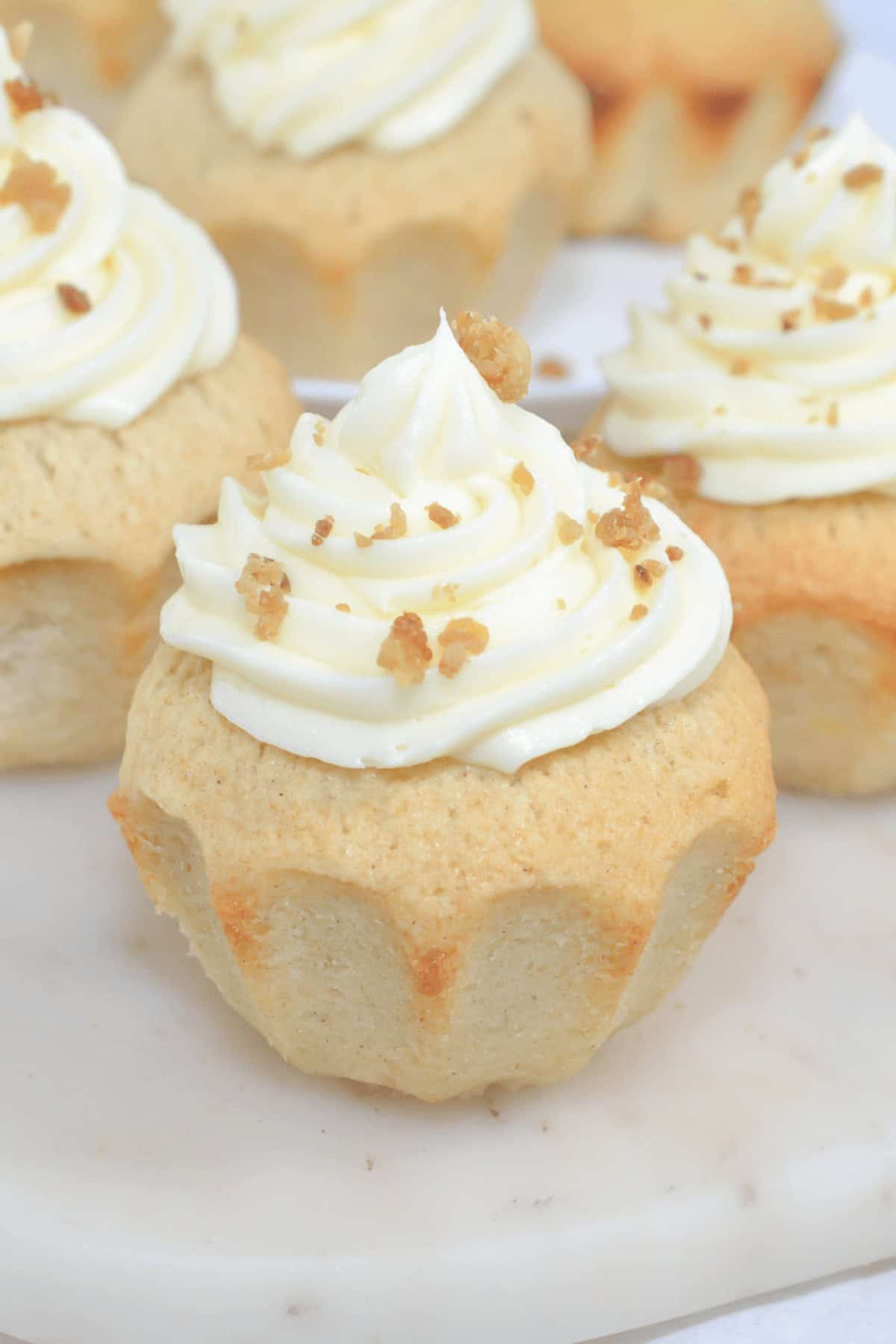 Close-up of perfect fall dessert.