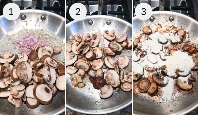 step by step instructions for making filet mignon in sherry mushroom cream sauce