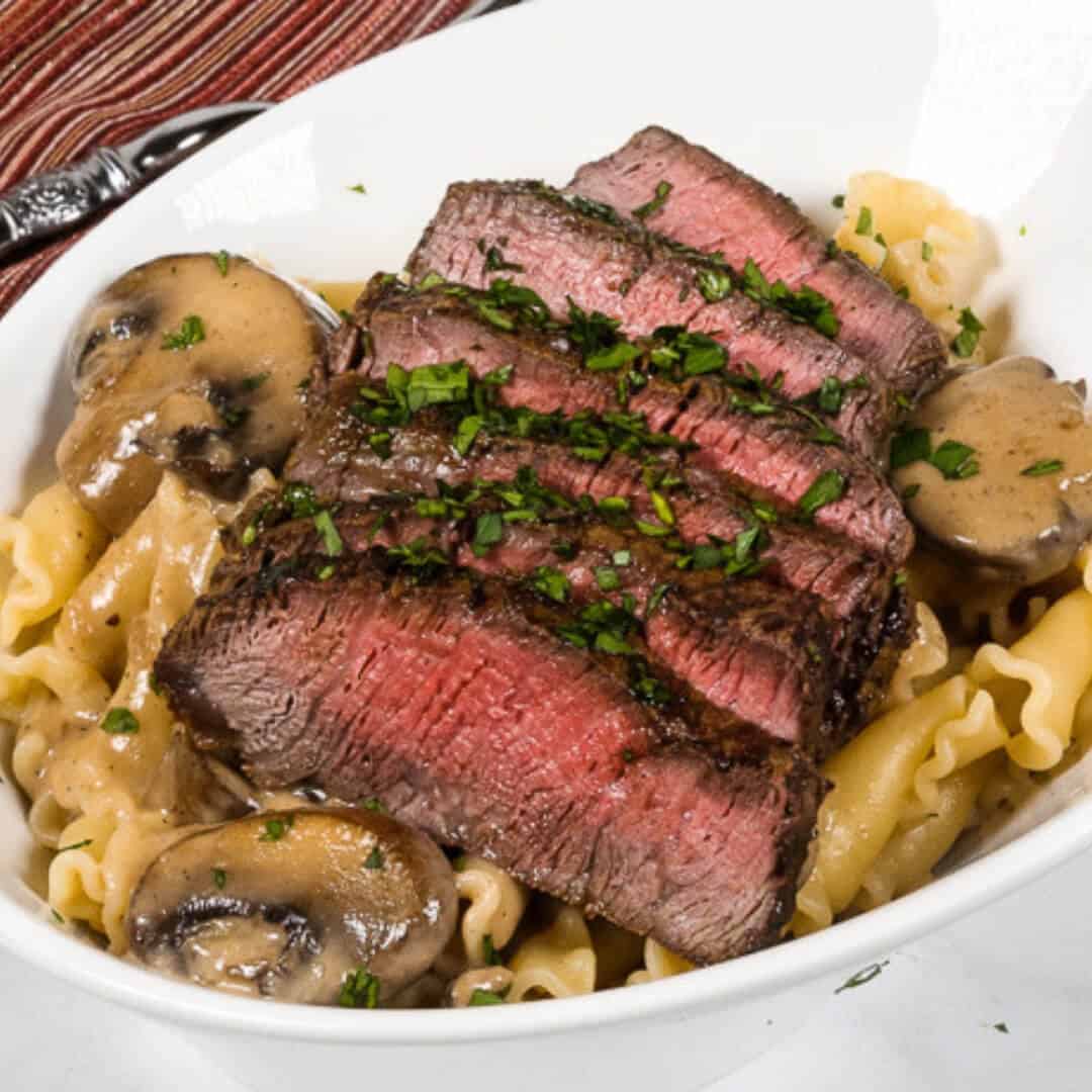 Filet Mignon in Sherry Mushroom Cream Sauce