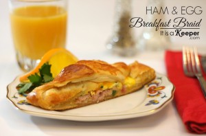 Christmas breakfast menu ham and egg breakfast braid - it is a keeper