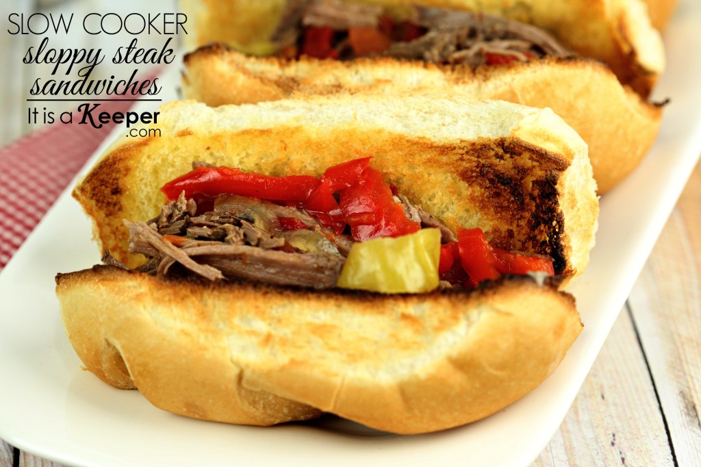Slow Cooker Sloppy Steak Sandwiches - It's a keeper CONTENT