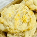 A stack of vintage potato chip cookies.