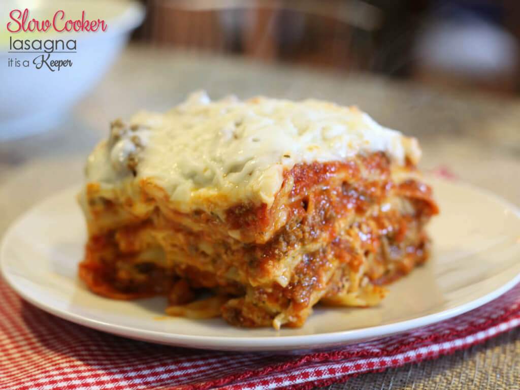 Slow Cooker Lasagna - this is one of my favorite easy crock pot recipes