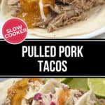 Two views of the pork tacos.