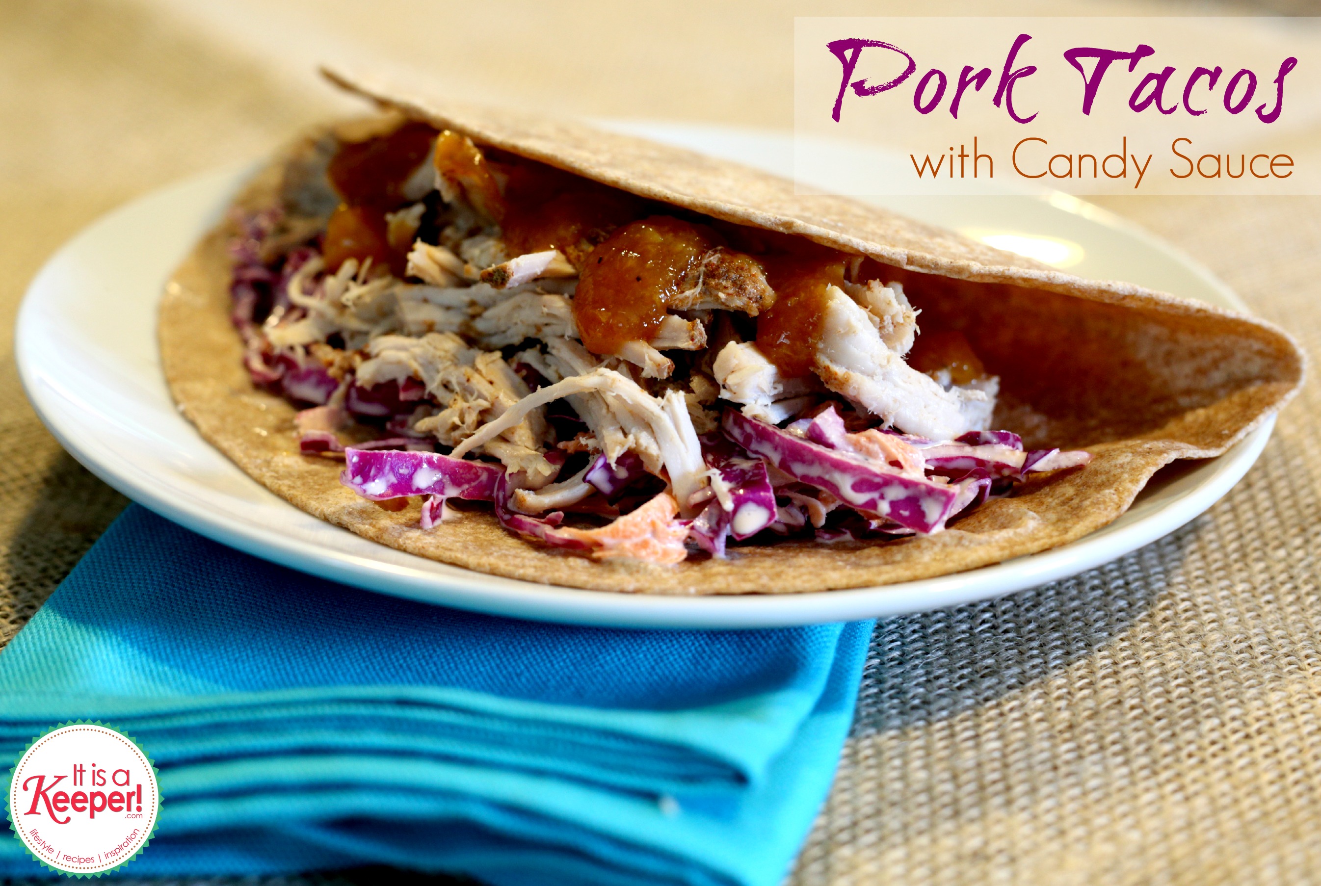 Slow Cooker Pulled Pork Tacos from It's a Keeper