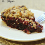Easy Blueberry Crumb Pie - this easy pie recipe doesn't use a traditional pastry crust and is super easy to make