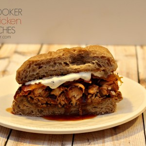 Easy Recipes for a Slow Cooker: BBQ Chicken Melt Sandwich from It's a Keeper