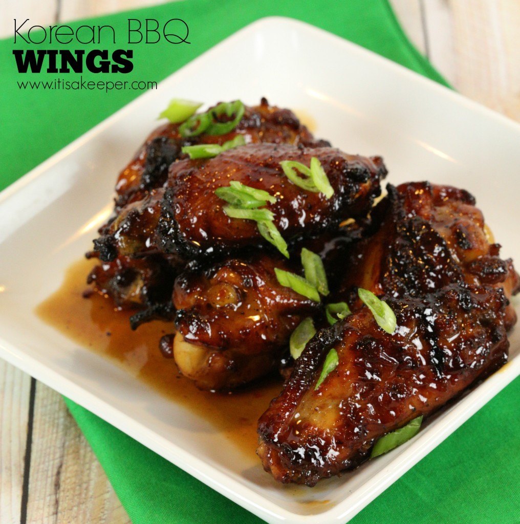Korean BBQ Wings - These sticky sweet and savory wings are CRAZY GOOD! It's my favorite easy wing recipe 
