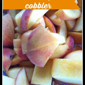 Slow COoker Peach Cobbler