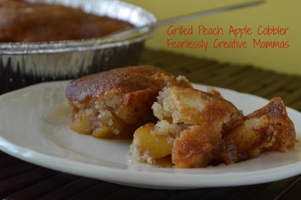 Grilled Peach Apple Cobbler