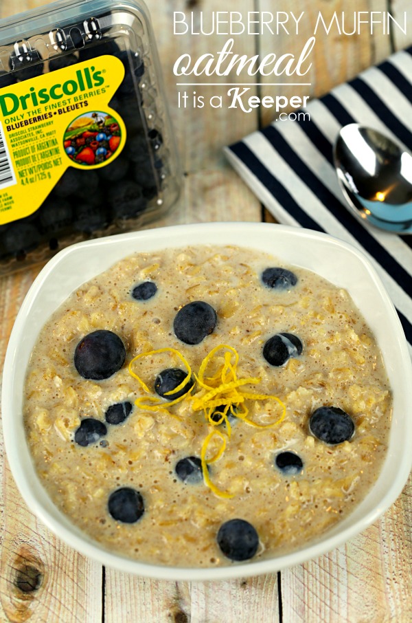 Blueberry Muffin Oatmeal - It's a Keeper 