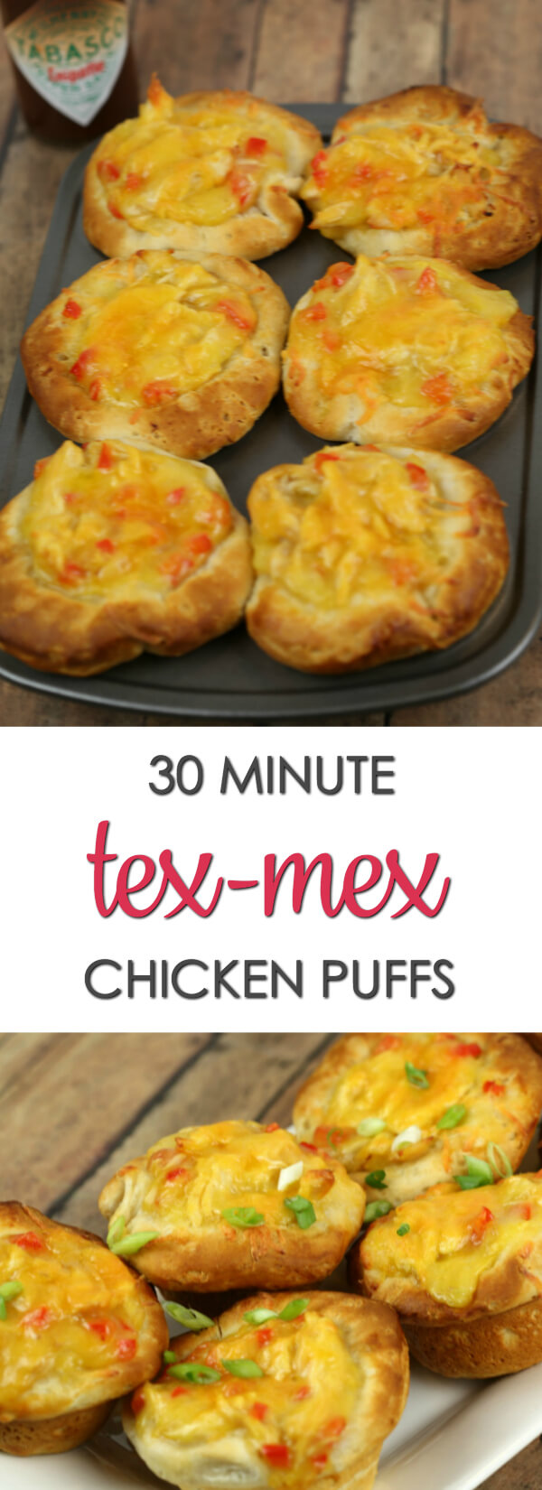 Tex Mex Chicken Pot Pie Puffs
