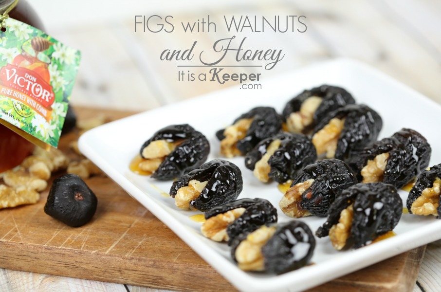 Easy Cold Appetizer Recipes Figs with Walnuts and Honey - It Is a Keeper