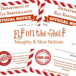 Elf on a Shelf Ideas Naught & Nice Notices - It Is a Keeper