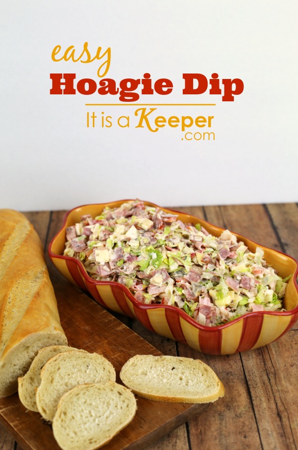 Hoagie Dip - an easy appetizer recipe that is ready in under 20 minutes. It tastes just like a hoagie! 