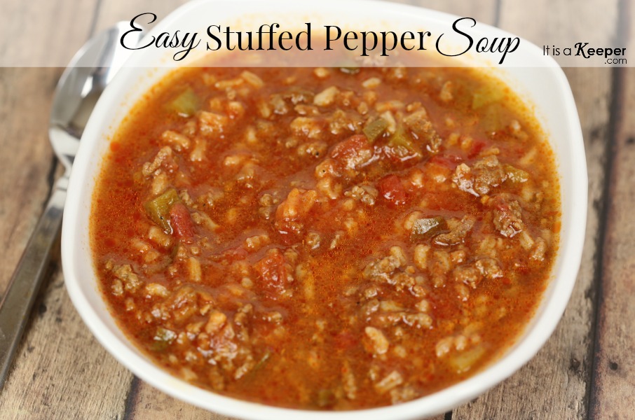 Soup Recipe Ideas Easy Stuffed Pepper Soup - It Is a Keeper