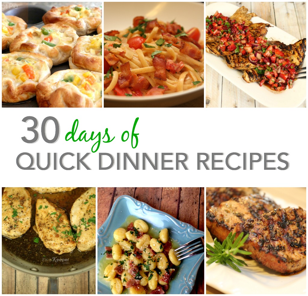 30 Days of Free Quick and Easy Recipes - It Is a Keeper