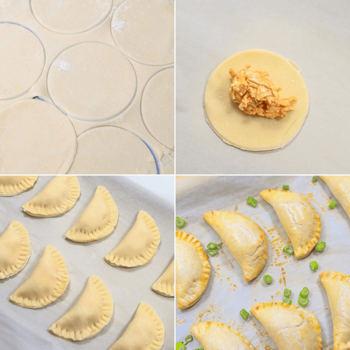 Learn how to make delicious chicken empanadas with this series of instructional photos.