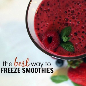 The Best Way to Freeze Smoothies - It is a Keeper