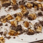 A closeup on the finished dessert.