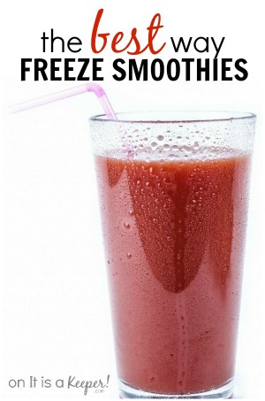 Tips Recipes Cooking: The Best Way to Freeze Smoothies