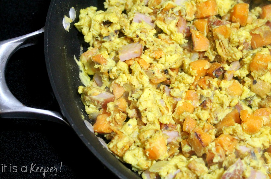 Ham and Sweet Potato Scrambled Eggs CONTENT - It is A Keeper