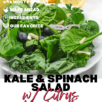 Kale and spinach salad is a nutritious and delicious combination of two green superfoods. This salad is packed with vitamins, minerals, and antioxidants from the kale and spinach, making it a healthy choice for
