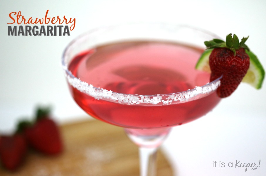 Simple Cocktail Recipes Strawberry Margarita - It Is a Keeper 
