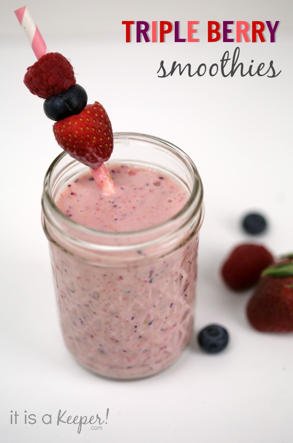 Triple Berry Smoothies - It Is a keeper 