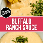 Buffalo ranch sauce in a bowl.