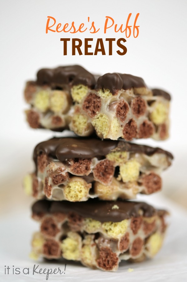 Desserts No Bake Recipe Reese's Puff Treats - It Is a Keeper