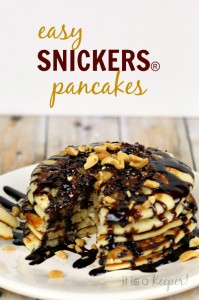 Easy Homemade Pancake Recipe SNICKERS Pancakes - It Is a Keeper