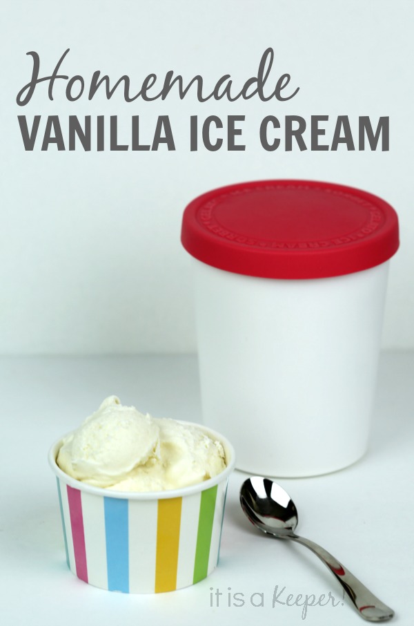 Homemade Vanilla Ice Cream - It Is a Keeper