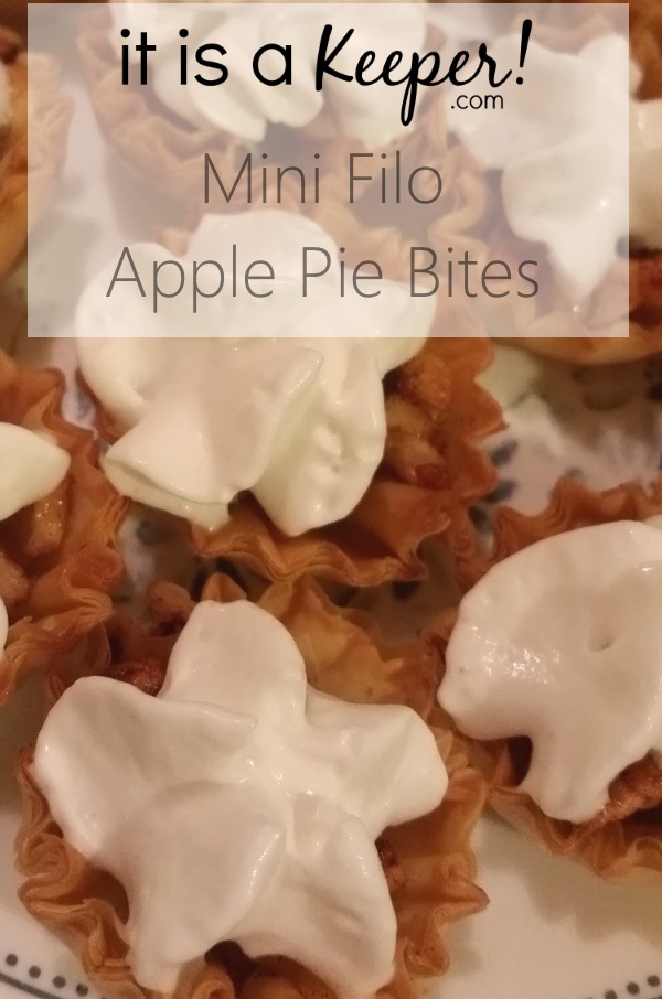 Mini Filo Apple Pie Bites