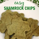 These easy Shamrock Chips are the perfect St. Patricks Day snack. Because they're baked, they are a healthy snack, too!