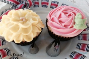 Spring Flower Cupcakes with tips