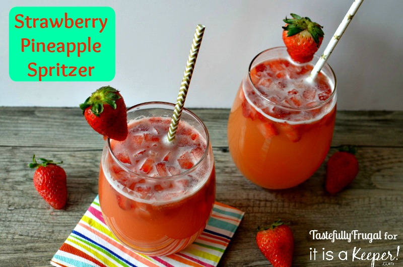 Strawberry Pineapple Spritzer: An Easter Mocktail