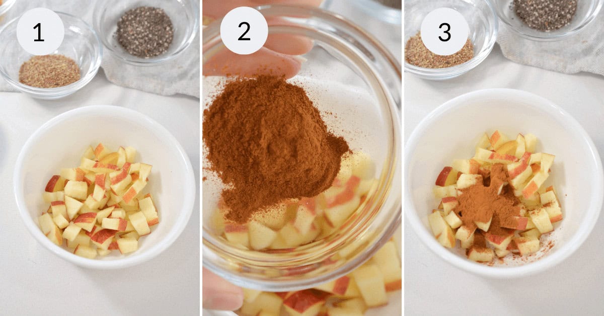 Preparing the seasoning.