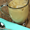 Easy Caramel Iced Coffee -- this delicious iced coffee recipe is super easy to make at home