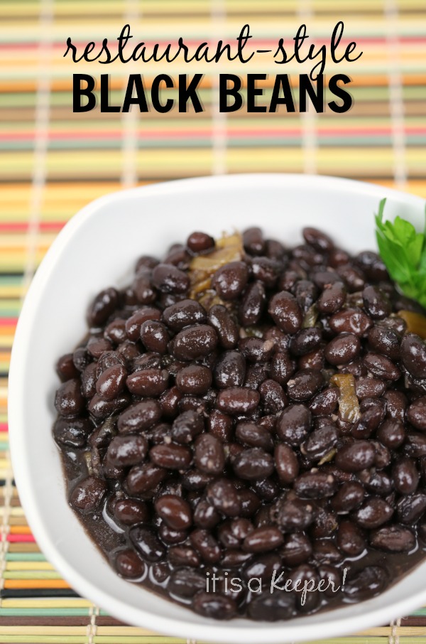Restaurant Style Black Beans - It Is a Keeper