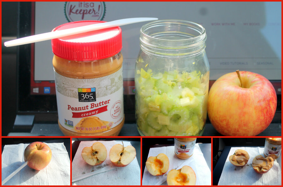 Celery and Peanut Butter Apples - CONTENT 2 -It is A Keeper