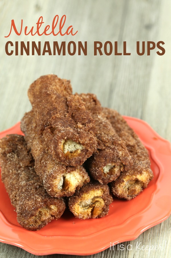 Nutella Cinnamon Roll Ups - It Is a Keeper