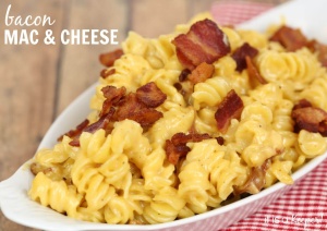 This creamy Bacon Mac & Cheese is loaded with bacon flavor!