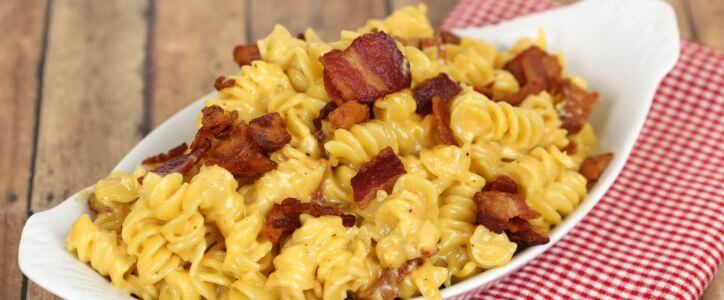 This creamy Bacon Mac & Cheese is loaded with bacon flavor!