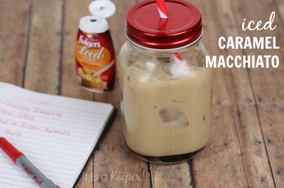 Easy Iced Caramel Macchiato that you can make at home C