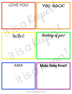 Grab these FREE printable lunch box notes