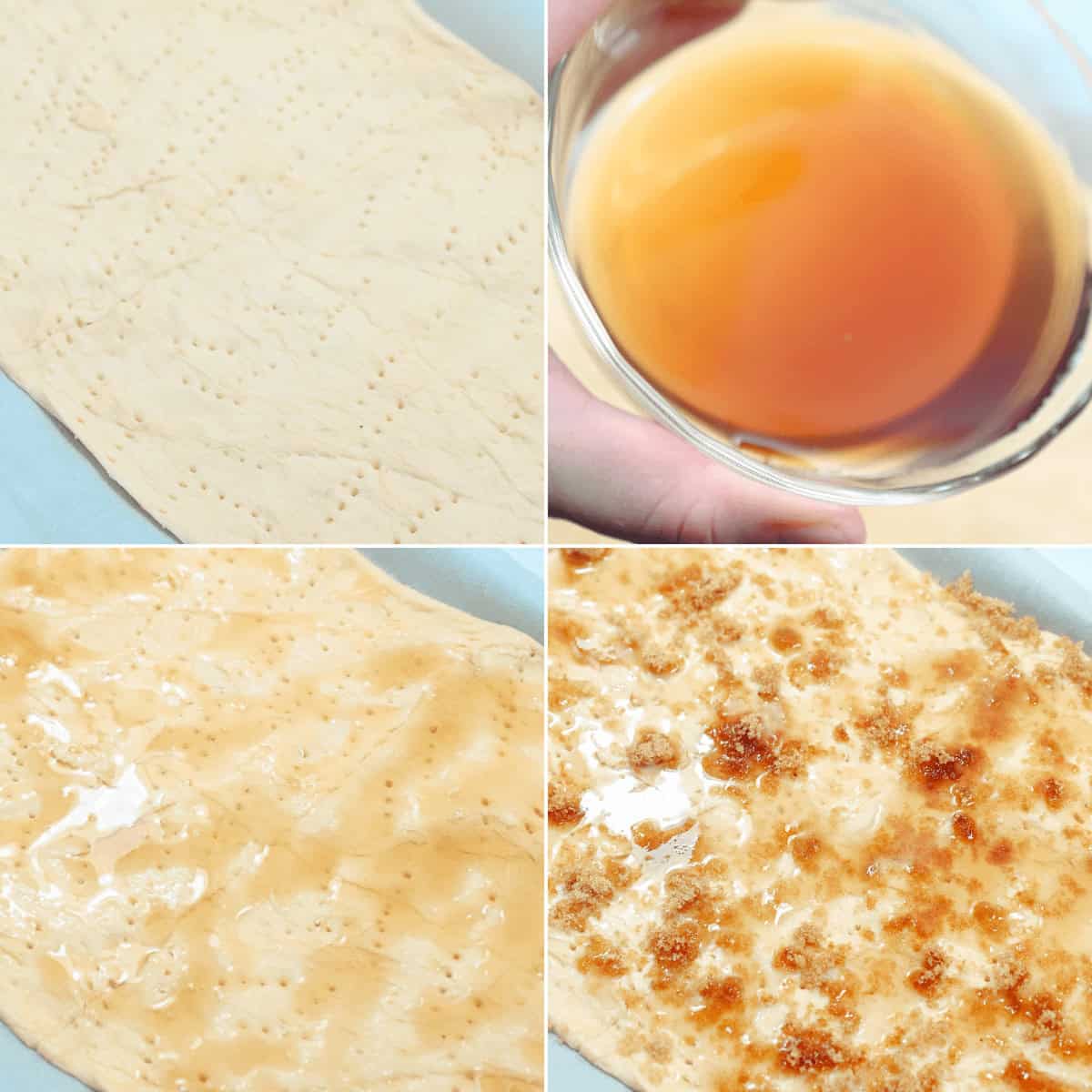 A series of mouthwatering photos showing how to make maple-bacon crack.