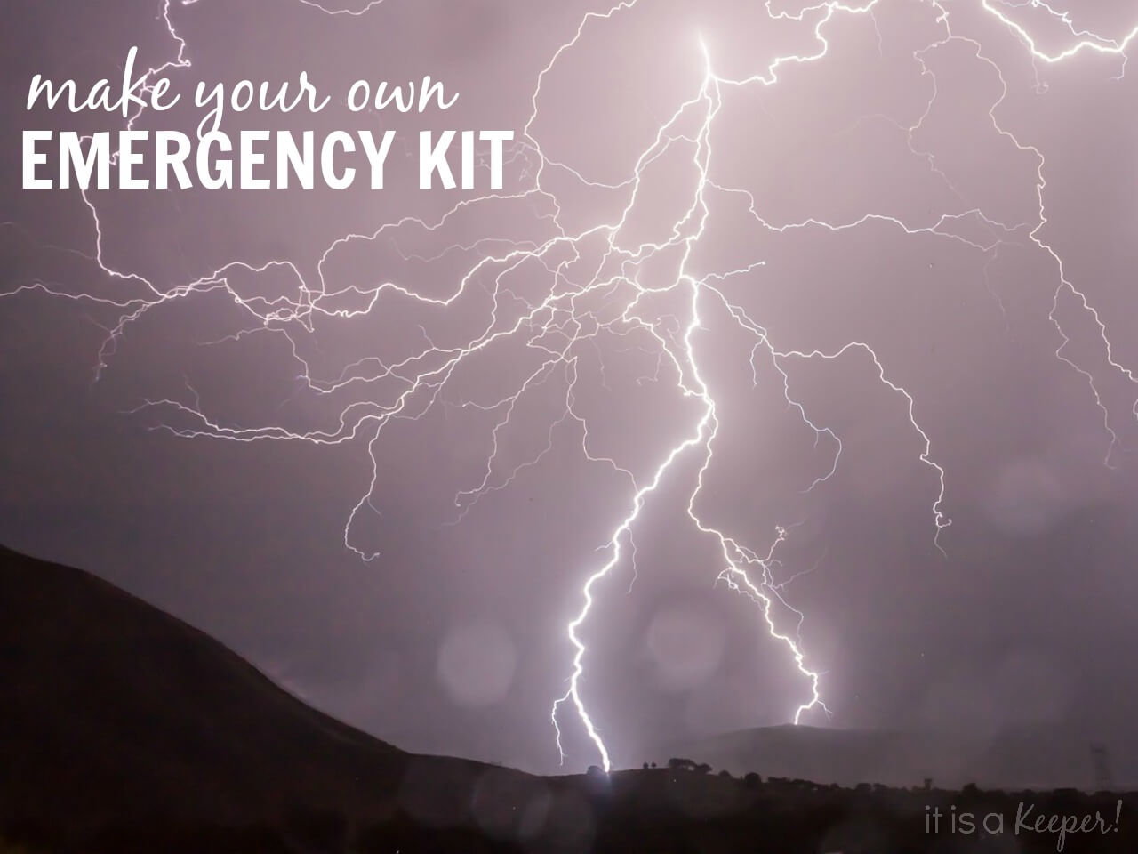Be prepared for the next store with this easy DIY Emergency Kit